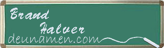 Brand Halver Visitenkarte